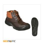 Brown Leather Safety Shoe